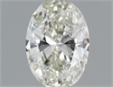 Natural Diamond 0.41 Carats, Oval with  Cut, H Color, VVS2 Clarity and Certified by IGI