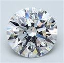 Diamante Natural 5.02 quilates, Redondo , Color D, claridad SI2 y certificado GIA