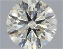 Natural Diamond 0.51 Carats, Round with Excellent Cut, K Color, SI2 Clarity and Certified by IGI