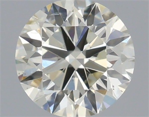 Picture of Natural Diamond 0.51 Carats, Round with Excellent Cut, K Color, SI2 Clarity and Certified by IGI