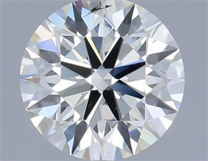 Picture of Natural Diamond 0.43 Carats, Round with Excellent Cut, H Color, SI2 Clarity and Certified by IGI