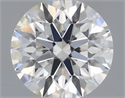 Natural Diamond 0.44 Carats, Round with Excellent Cut, G Color, VS2 Clarity and Certified by IGI