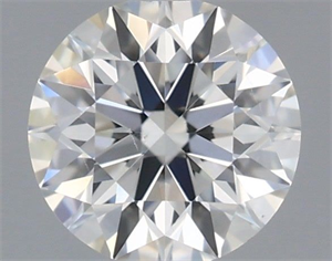 Picture of Natural Diamond 0.44 Carats, Round with Excellent Cut, G Color, VS2 Clarity and Certified by IGI