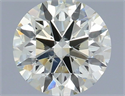 Natural Diamond 0.45 Carats, Round with Excellent Cut, K Color, SI1 Clarity and Certified by IGI