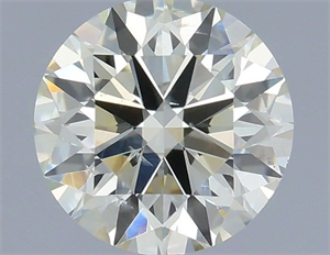Picture of Natural Diamond 0.45 Carats, Round with Excellent Cut, K Color, SI1 Clarity and Certified by IGI
