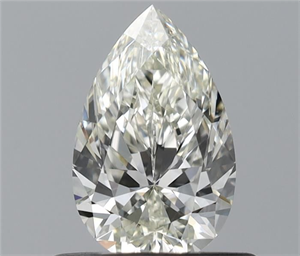 Picture of Natural Diamond 0.53 Carats, Pear with  Cut, I Color, VVS2 Clarity and Certified by IGI