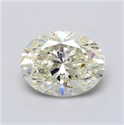Diamante Natural 5.01 quilates, Ovalado , Color K, claridad SI2 y certificado GIA