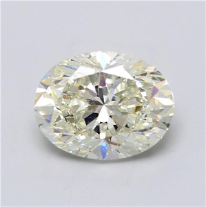 Foto Diamante Natural 5.01 quilates, Ovalado , Color K, claridad SI2 y certificado GIA de