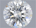 Natural Diamond 0.70 Carats, Round with Excellent Cut, H Color, VS2 Clarity and Certified by GIA