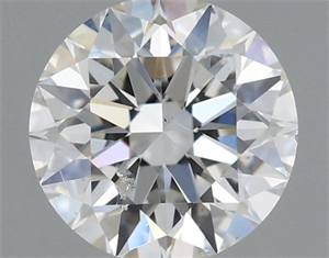 Picture of Natural Diamond 1.07 Carats, Round with Excellent Cut, I Color, SI1 Clarity and Certified by GIA