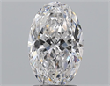 Natural Diamond 2.01 Carats, Oval with  Cut, D Color, SI2 Clarity and Certified by GIA