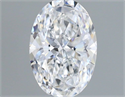 Diamante Natural 0.63 quilates, Ovalado , Color E, claridad IF y certificado GIA