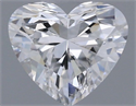 Natural Diamond 0.45 Carats, Heart with  Cut, E Color, SI2 Clarity and Certified by GIA
