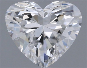 Picture of Natural Diamond 0.45 Carats, Heart with  Cut, E Color, SI2 Clarity and Certified by GIA