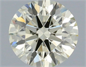 Natural Diamond 0.44 Carats, Round with Excellent Cut, N Color, SI1 Clarity and Certified by IGI
