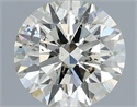 Natural Diamond 0.70 Carats, Round with Excellent Cut, J Color, SI2 Clarity and Certified by IGI