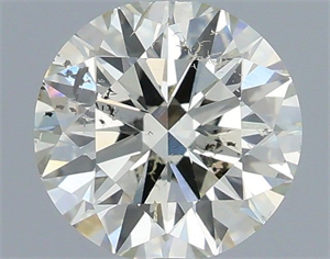 Picture of Natural Diamond 0.70 Carats, Round with Excellent Cut, J Color, SI2 Clarity and Certified by IGI