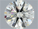 Natural Diamond 0.71 Carats, Round with Excellent Cut, J Color, VS2 Clarity and Certified by IGI