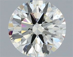 Picture of Natural Diamond 0.71 Carats, Round with Excellent Cut, J Color, VS2 Clarity and Certified by IGI