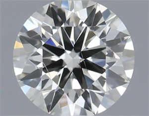 Picture of Natural Diamond 0.40 Carats, Round with Excellent Cut, I Color, SI1 Clarity and Certified by IGI