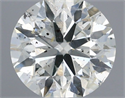 Natural Diamond 0.50 Carats, Round with Very Good Cut, I Color, SI2 Clarity and Certified by IGI