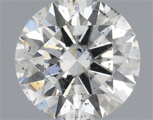 Picture of Natural Diamond 0.52 Carats, Round with Excellent Cut, I Color, SI2 Clarity and Certified by IGI