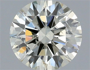 Picture of Natural Diamond 0.51 Carats, Round with Excellent Cut, K Color, SI2 Clarity and Certified by IGI