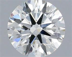 Picture of Natural Diamond 0.44 Carats, Round with Excellent Cut, G Color, SI1 Clarity and Certified by IGI