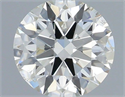 Natural Diamond 0.40 Carats, Round with Excellent Cut, H Color, SI1 Clarity and Certified by IGI