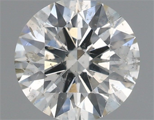 Picture of Natural Diamond 0.71 Carats, Round with Excellent Cut, K Color, SI2 Clarity and Certified by IGI