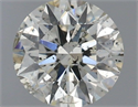 Natural Diamond 0.71 Carats, Round with Excellent Cut, K Color, SI2 Clarity and Certified by IGI