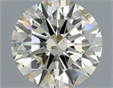 Natural Diamond 0.72 Carats, Round with Excellent Cut, L Color, SI2 Clarity and Certified by IGI