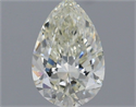 Natural Diamond 1.00 Carats, Pear with  Cut, J Color, SI1 Clarity and Certified by IGI