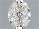 Natural Diamond 1.20 Carats, Oval with  Cut, I Color, SI2 Clarity and Certified by IGI