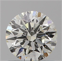 Natural Diamond 0.70 Carats, Round with Excellent Cut, J Color, SI2 Clarity and Certified by GIA
