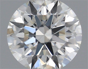 Picture of Natural Diamond 0.40 Carats, Round with Excellent Cut, I Color, VVS1 Clarity and Certified by GIA