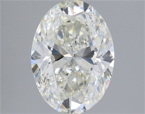 Picture of Natural Diamond 2.01 Carats, Oval with  Cut, I Color, SI2 Clarity and Certified by IGI