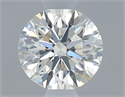 Natural Diamond 0.40 Carats, Round with Excellent Cut, J Color, VVS2 Clarity and Certified by GIA