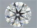 Natural Diamond 0.40 Carats, Round with Very Good Cut, J Color, VVS1 Clarity and Certified by GIA