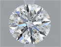 Natural Diamond 0.50 Carats, Round with Very Good Cut, F Color, VVS2 Clarity and Certified by GIA