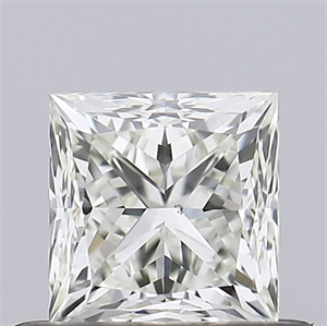 Picture of Natural Diamond 0.60 Carats, Princess with  Cut, K Color, VS1 Clarity and Certified by GIA