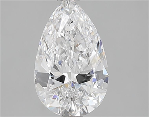 Picture of Natural Diamond 2.00 Carats, Pear with  Cut, D Color, SI1 Clarity and Certified by GIA