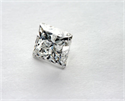 Natural Diamond 0.91 Carats, Princess with  Cut, F Color, SI2 Clarity and Certified by IGI