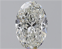 Natural Diamond 1.51 Carats, Oval with  Cut, H Color, SI2 Clarity and Certified by GIA