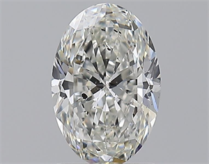 Picture of Natural Diamond 1.51 Carats, Oval with  Cut, H Color, SI2 Clarity and Certified by GIA