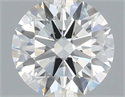 Natural Diamond 0.41 Carats, Round with Excellent Cut, H Color, VS2 Clarity and Certified by IGI