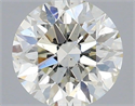Natural Diamond 0.40 Carats, Round with Excellent Cut, I Color, SI1 Clarity and Certified by IGI