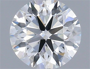 Picture of Natural Diamond 0.41 Carats, Round with Excellent Cut, E Color, VS2 Clarity and Certified by IGI