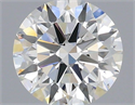 Diamante Natural 0.42 quilates, Redondo , Color F, claridad VS2 y certificado IGI