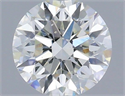 Natural Diamond 0.41 Carats, Round with Excellent Cut, F Color, SI1 Clarity and Certified by IGI